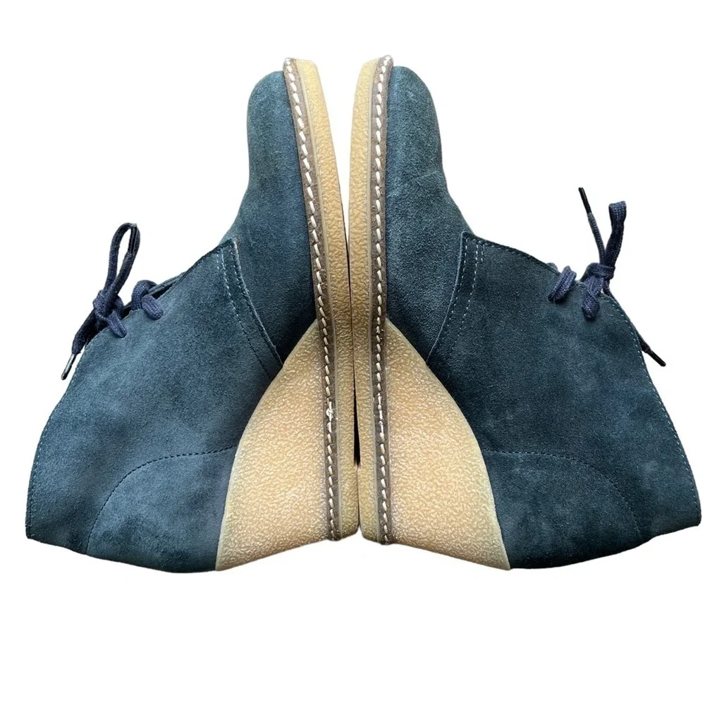 J. Crew Suede Macalister Wedge Boot Blue Size 6 - Picture 4 of 7